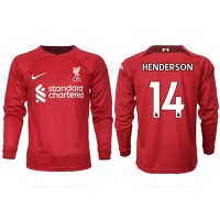 Liverpool Jordan Henderson #14 Hjemmebanetrøje 2022-23 Langærmet